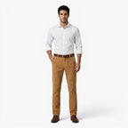 Pantalones clásicos de pana de pierna recta para hombre