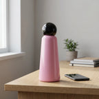 Insulated Reusable Water Bottle with Rounded Lid
