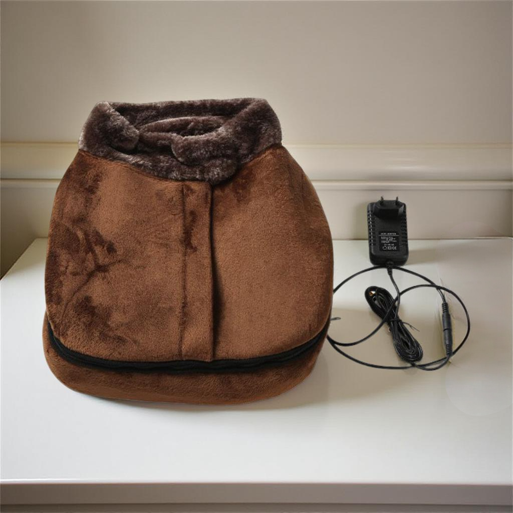 Electric Foot Massager with Plush Cover