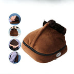 Electric Foot Massager with Plush Cover