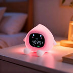 Sveglia digitale con personaggio carino, display e luce notturna da comodino