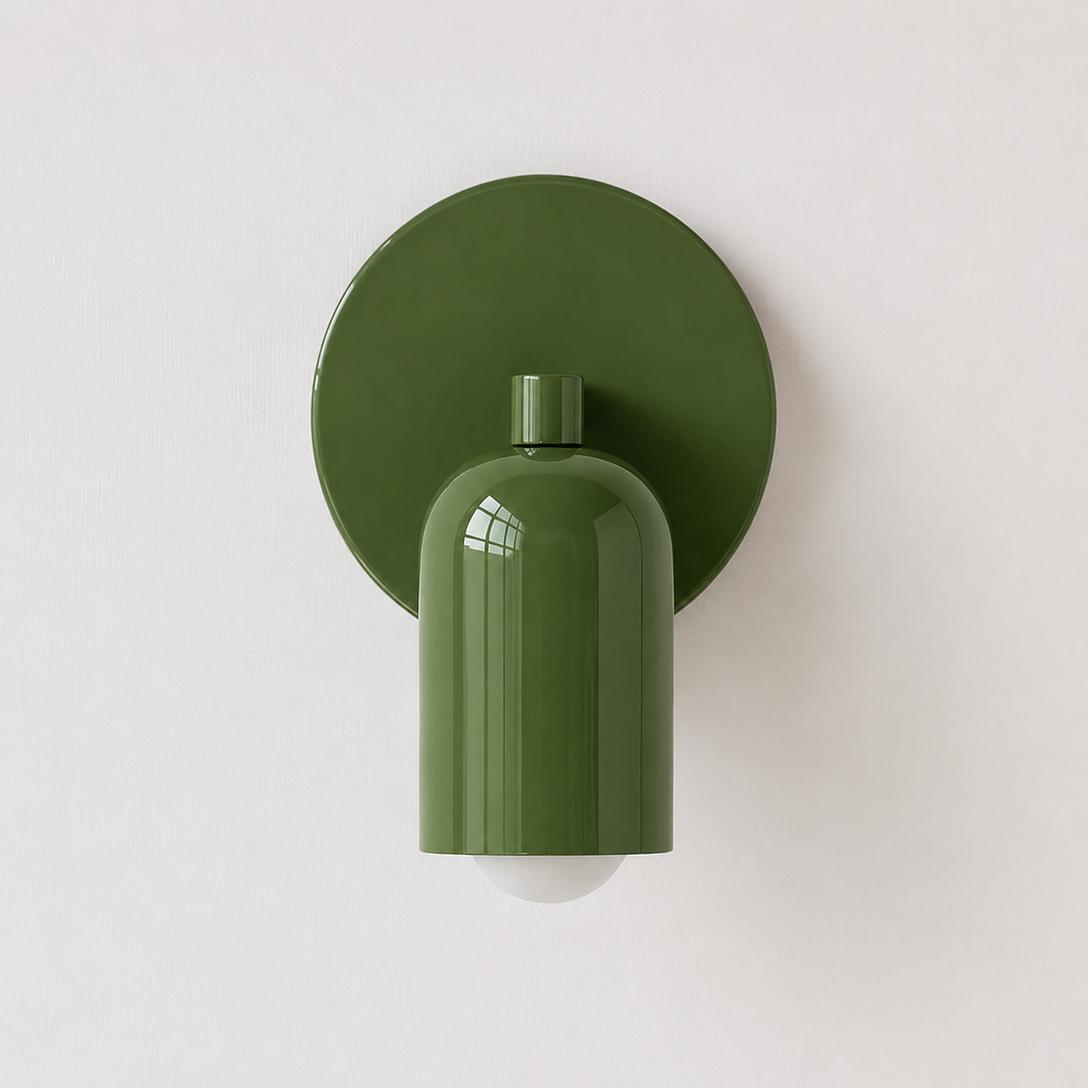 Minimalist Iron Wall Sconce with Cylindrical Shade