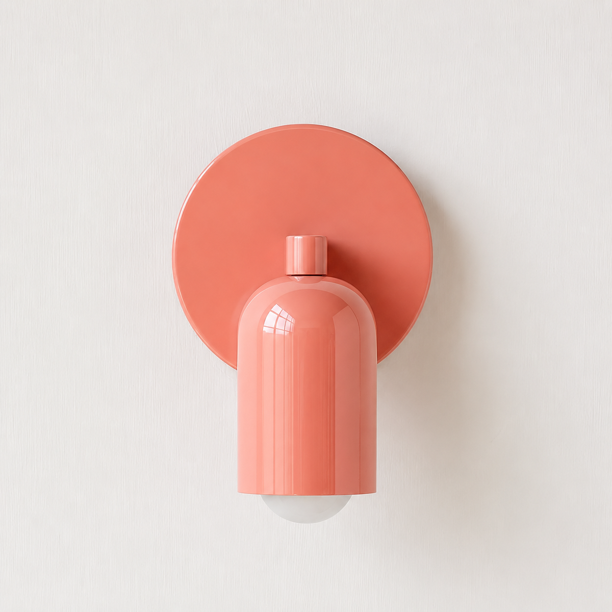 Minimalist Iron Wall Sconce with Cylindrical Shade