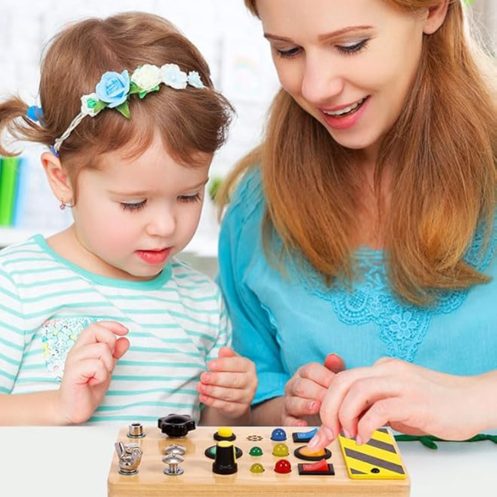 LumiPlayn interaktiivinen LED Montessori -puuhataulu