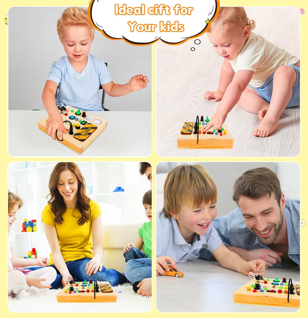 LumiPlayn interaktiivinen LED Montessori -puuhataulu