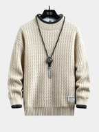 Maglione girocollo testurizzato da uomo