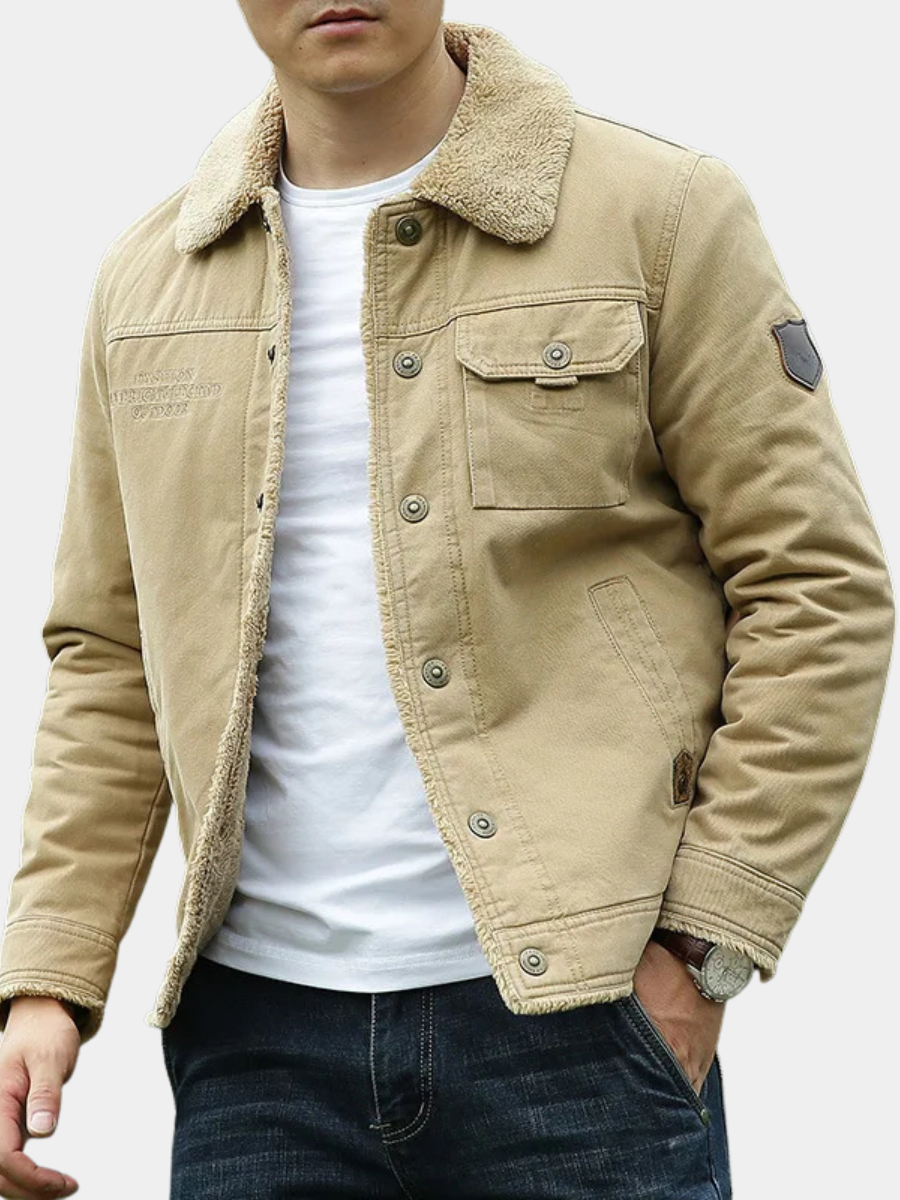 Men’s Sherpa Collar Casual Jacket