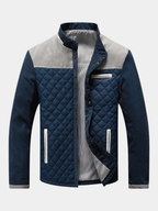 Chaqueta acolchada de hombre con cuello mao