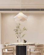 Layered Fabric Wave Pendant Light