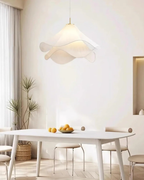 Layered Fabric Wave Pendant Light