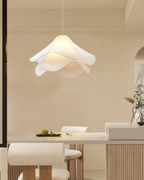 Layered Fabric Wave Pendant Light