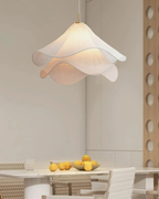 Layered Fabric Wave Pendant Light