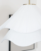 Layered Fabric Wave Pendant Light