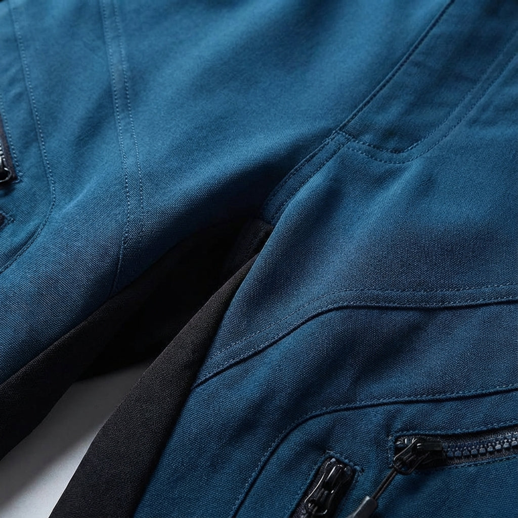 Pantalones cortos deportivos para hombre con bolsillos con cremallera para senderismo y actividades al aire libre