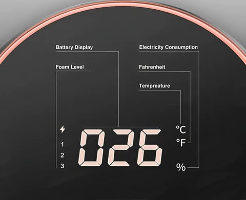 Digitalt rundt termometer og hygrometer