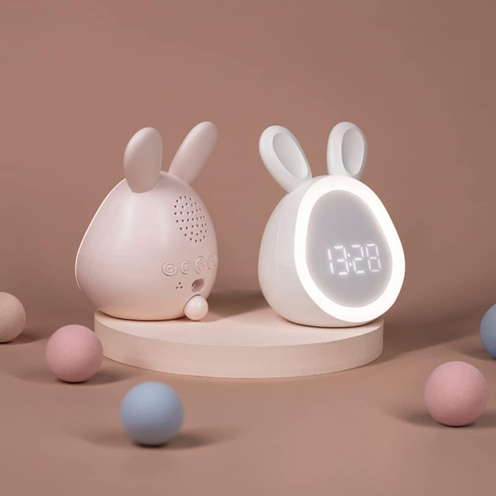 Digitaler LED-Wecker mit Häschenmotiv für Kinder