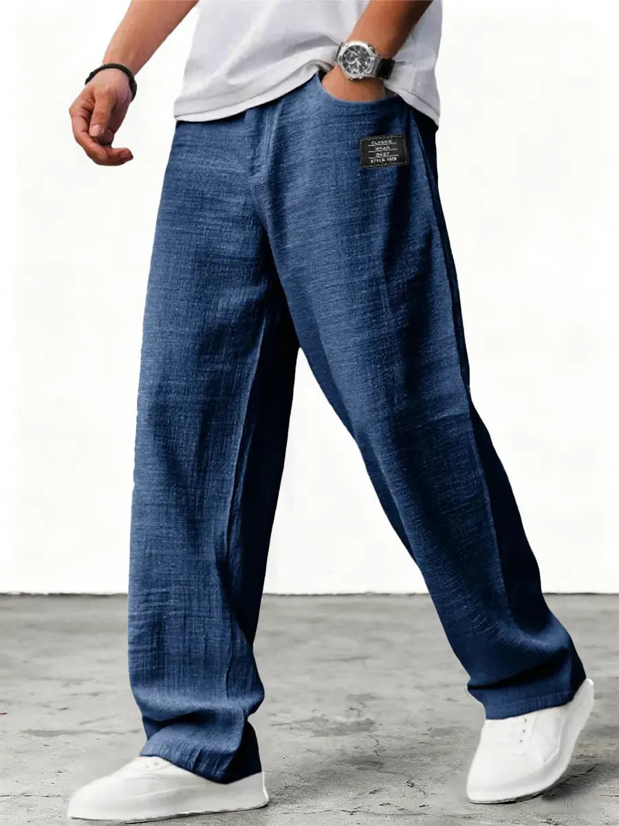 Men's Relaxed Trousers with Breathable Fit for Summer Days
