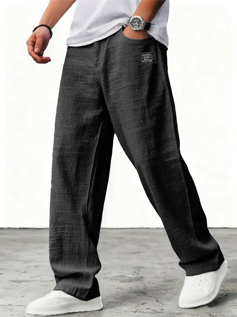 Men's Relaxed Trousers with Breathable Fit for Summer Days