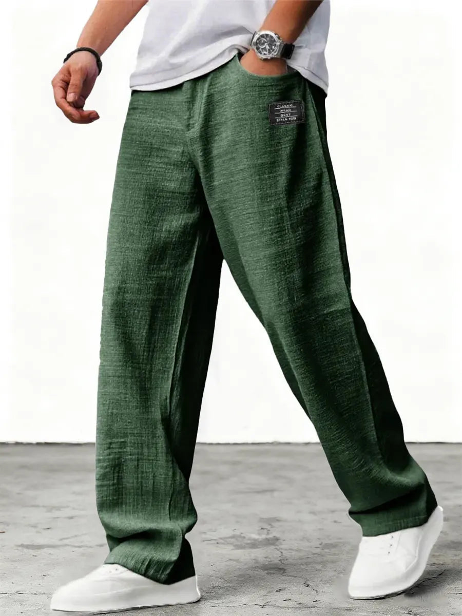 Men's Relaxed Trousers with Breathable Fit for Summer Days