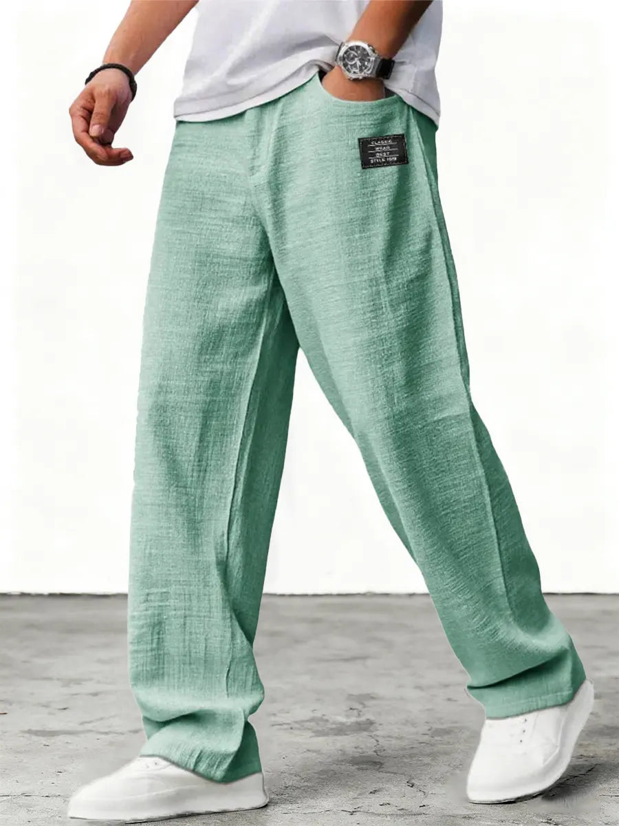 Men's Relaxed Trousers with Breathable Fit for Summer Days