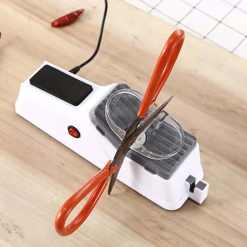 Electric Knife Sharpener with Protective Blade Guide