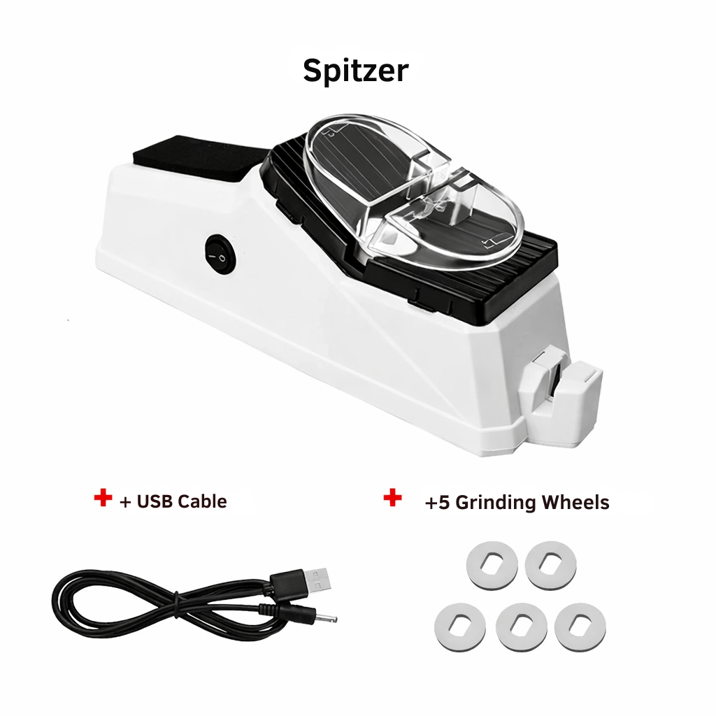 Electric Knife Sharpener with Protective Blade Guide