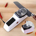 Electric Knife Sharpener with Protective Blade Guide