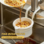 Sink Draining and Strainer Basket Set