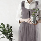 Robe tablier croisée inspirée de la Corée
