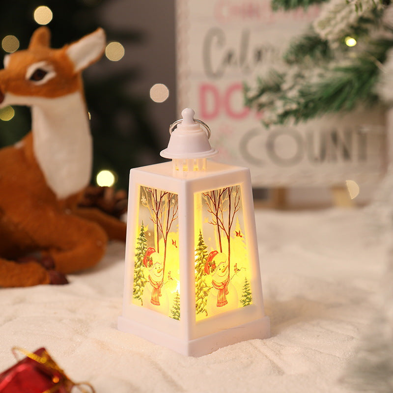 Beleuchtete Weihnachtslaternen-Dekoration