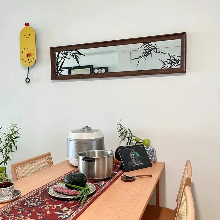 Reloj de pared infantil silencioso con péndulo y pollito de dibujos animados