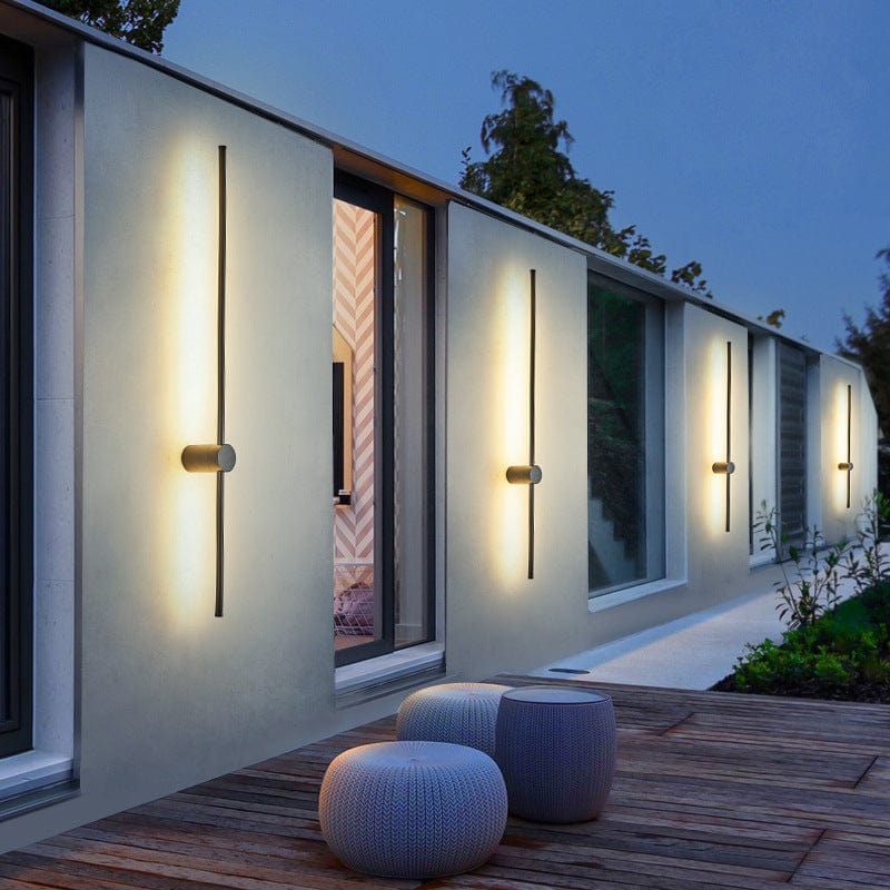 Lampada da parete lineare minimalista a LED per esterni