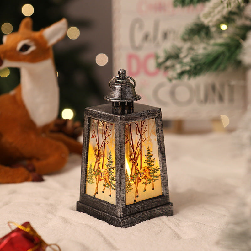 Beleuchtete Weihnachtslaternen-Dekoration