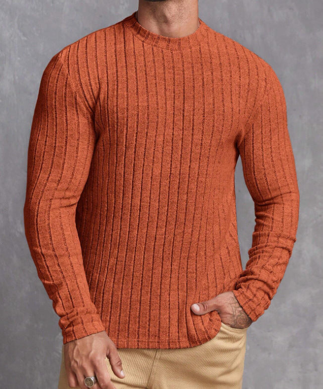Men’s Ribbed Crew Neck Sweater