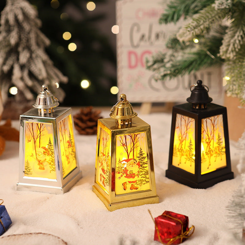 Beleuchtete Weihnachtslaternen-Dekoration