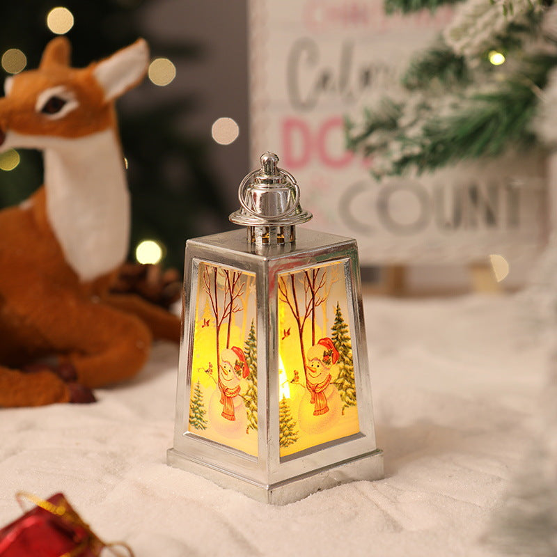 Beleuchtete Weihnachtslaternen-Dekoration