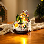 Oplyst julebydekoration