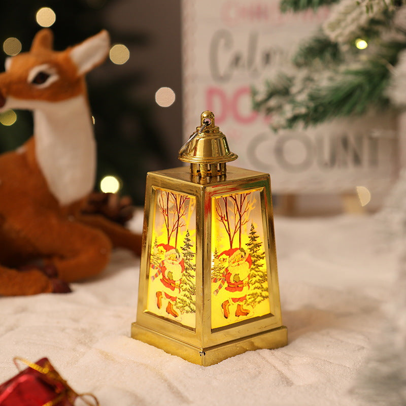Beleuchtete Weihnachtslaternen-Dekoration