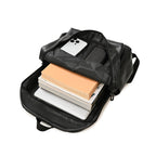 Zaino per laptop in pelle con scomparti organizzati