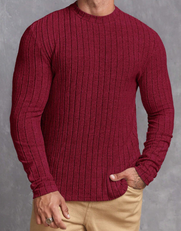 Men’s Ribbed Crew Neck Sweater