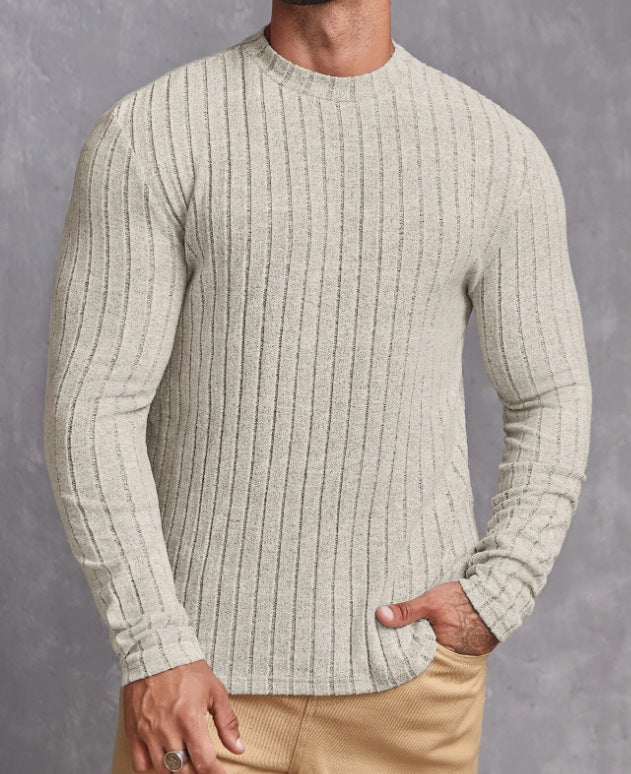 Men’s Ribbed Crew Neck Sweater