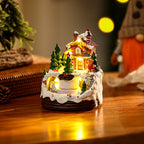 Oplyst julebydekoration