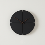 Orologio da parete rotondo minimalista con quadrante geometrico e display analogico