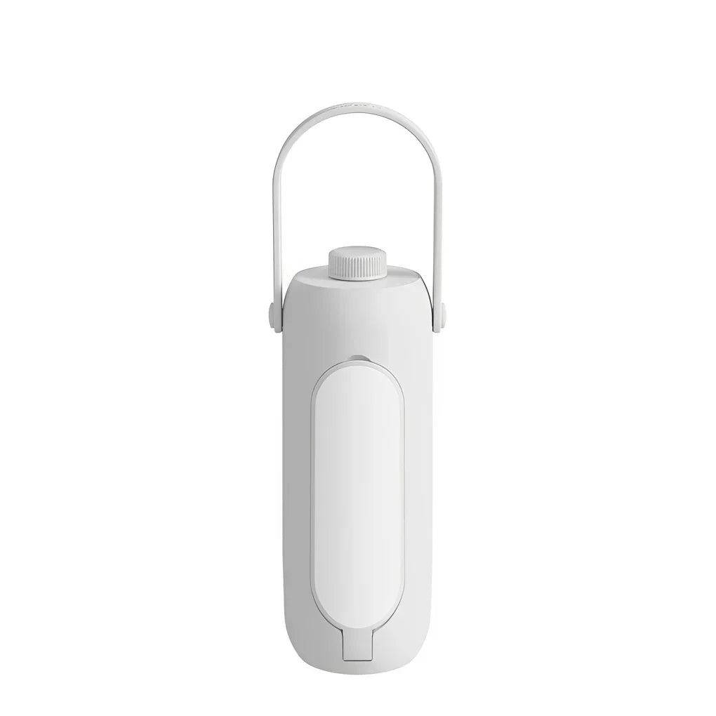 Genopladelig, sammenklappelig LED-campinglygte med powerbank