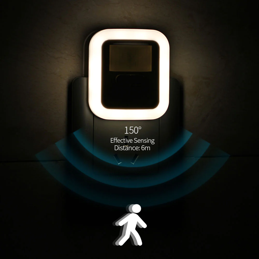 LED-natlampe med bevægelsessensor