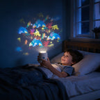 LED-projektionsnatlampe med havtema til børn