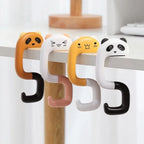 Gancio a forma di animale da appendere alla porta per borse e accessori di uso quotidiano