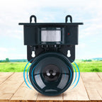 Ahuyentador de aves con sensor de movimiento para exteriores y modos de sonido ajustables