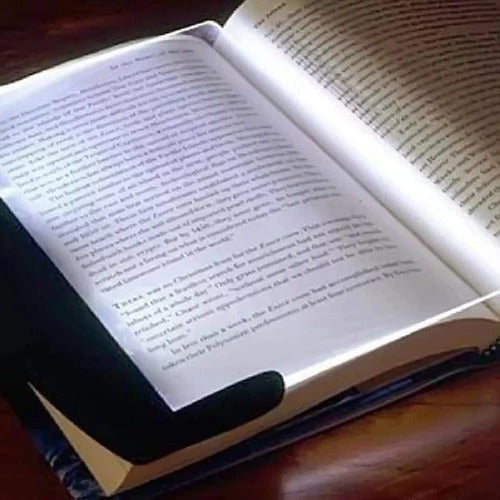 Lampe de lecture LED portable pour livres avec panneau transparent