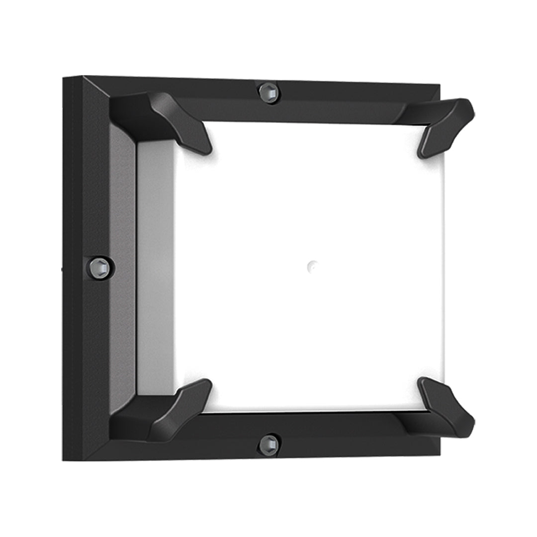 Lampada da parete quadrata nera a LED per esterni IP65